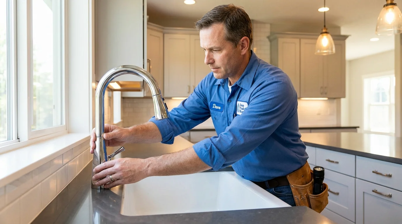 Kitchen faucet installation by Johns Plumbing LLC in Pismo Beach