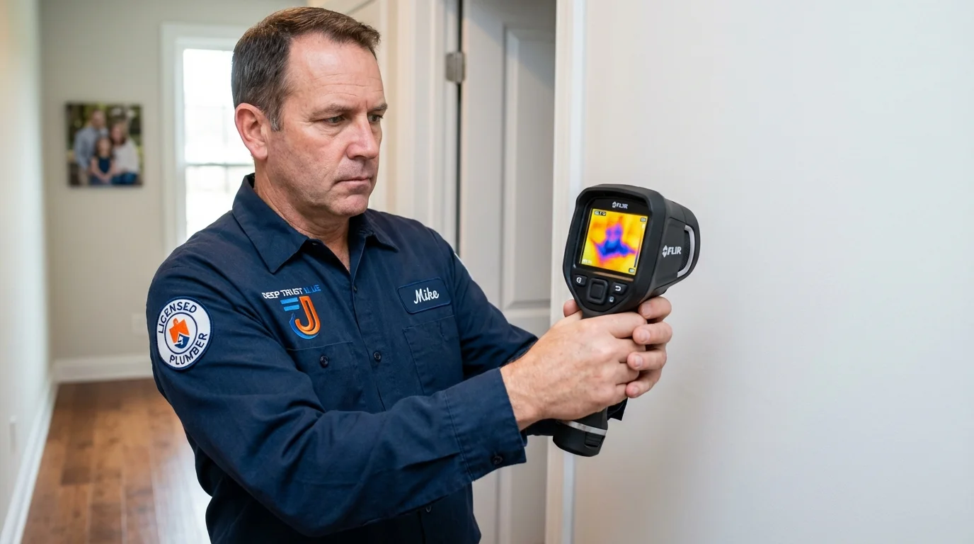 Thermal imaging leak detection by Johns Plumbing LLC in Pismo Beach